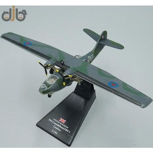 1:144 Diecast military War Plane Model Toys Consolidated PBY-5 Catalina Fighter For Collection