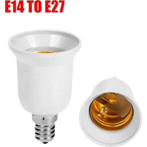 E14 To E27 Adapter white Conversion Socket CFL light bulb lamp adapter Material Socket Light Bulb Adapter Lamp Holder 2020 NEW