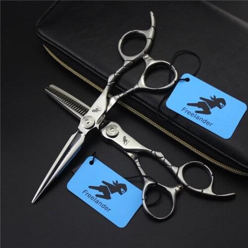 Freelander 6 inch Crocodile Lattice Handle Professional Hairdressing Scissors Sword Series Hair Cutting Barber Salon Tools