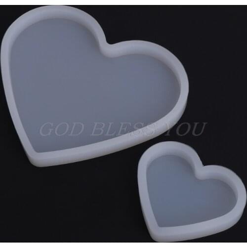 Silicone Mold Heart Shape Epoxy Resin DIY Jewelry Making Crafts Cake Decorations Drop Shipping