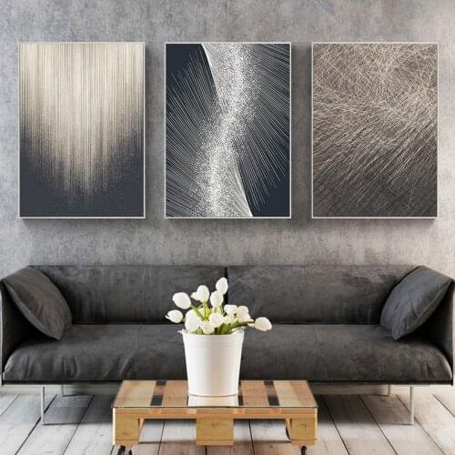 Modern Luxury Line Picture Home Decor Wall Art Canvas Painting Nordic Abstract Wall Posters and Prints for Living Room Design