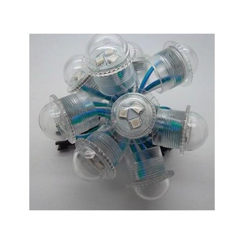 26mm diameter WS2811 LED pixel module;3pcs 5050 SMD RGB LED,DC12V input;clear cover;0.72W