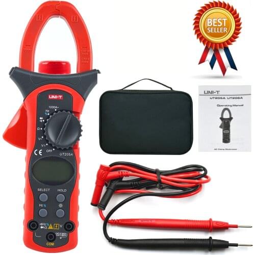 UNI-T UT205A professional 1000A AC Digital Clamp Meter Multitester Frequency Tester 40mm Jaw