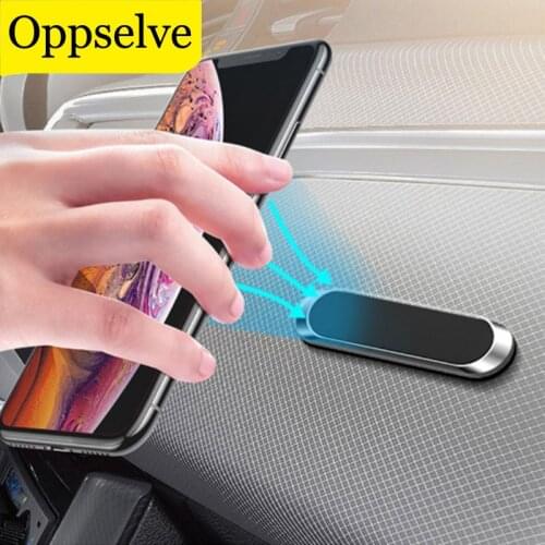 Oppselve Universal Metal Plate Magnet Cell Stand For Phones Compact Phone Car Holder Strip Car Air Vent Mount Smartphone Holder