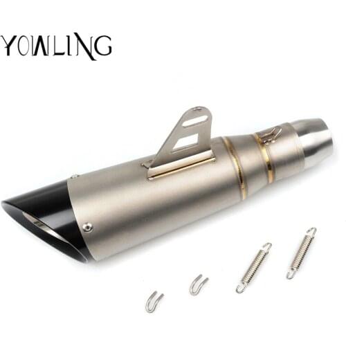 Universal Motorcycle 36-51mm Escape Scooter exhaust Muffler pipe For Honda CBR250R CBR300R CB300F CBR500R CB500F MT07 MT09