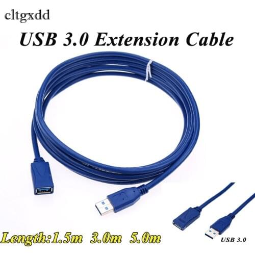 Cltgxdd Universal USB 3.0 Extension Cable 1.5m/3m/5m High Speed M/F Male To Female Wire data Connector Adapter