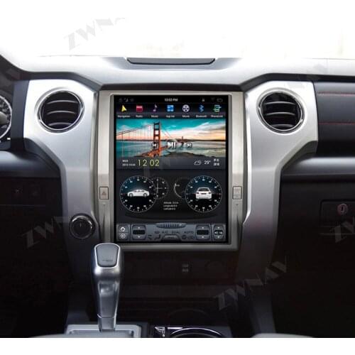 ZWNAV for toyota tundra 2014-2020 year Radio IPS STEREO 12.1'' Built in Carplay Android 9.0 PX6 Car DVD player GPS Navigation