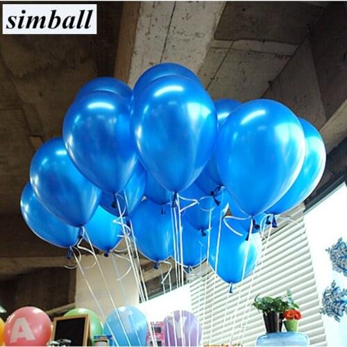 50pcs/lot 10inch Blue Latex Balloon 21 Colors Helium Air Balls Inflatable Kid Birthday Wedding Party Decoration Balloon Supplies