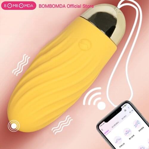 9 Speed Silicone Bullet Egg Vibrators for Women APP Wireless Remote Vibrating USB Rechargeable Massage Ball Adult Sex Toys