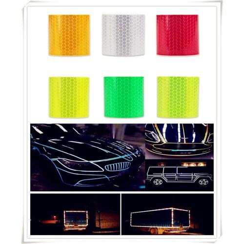 Car Accessories Reflective Sticker Decal Warning Tape Film for Renault Alaskan Trezor Talisman Kwid Espace Kangoo