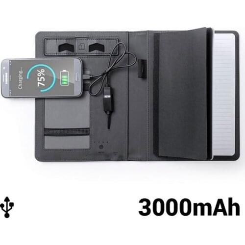 Notepad with Power Bank 3000 mAh 145397