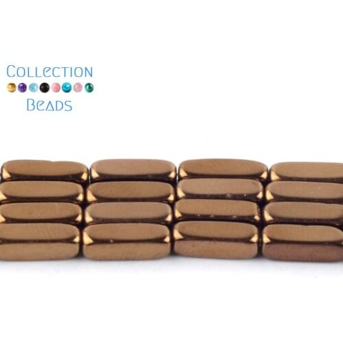 Natural Stone Bronze Red Cuboid Shape Hematite Spacer Loose Beads For DIY Jewelry Making Necklace Bracelet Accessories 15