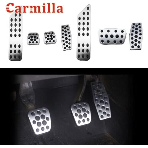 Carmilla Stainless Steel Manual Clutch Throttle Brakes Foot Pedal Case for Chevrolet Chevy Cruze AT MT Modified Accessories