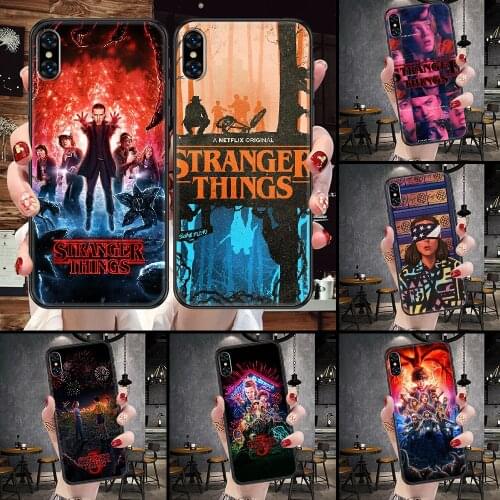 Stranger Things Phone Case For iphone 5 5S SE 2 6 6S 7 8 11 12 Mini Plus X XS XR Pro Max black trend shell soft bumper tpu funda