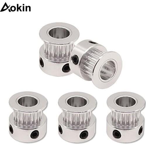 3D Printer Parts GT2 Timing Pulley 16 Tooth 2GT 20 Teeth Aluminum Bore 5mm 8mm Synchronous Wheels Gear Part For Width 6mm 10mm