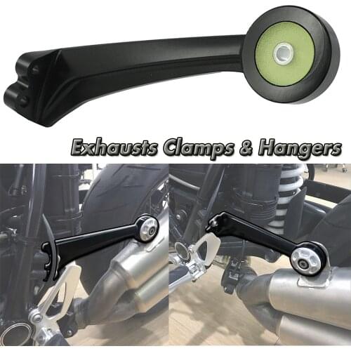 For BMW R nineT NINE T Pure Racer Scrambler Exhaust Clamps Hangers Motorcycle Aluminum Exhaust Muffler Pipe Bracket Mount Holder