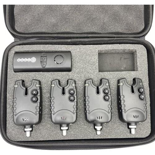 Carp Fishing Bite Alarm Indicator Fishing Swinger Set Water Resistant LED Fishing Light Swinger Fishing Bite Alarm Alerter