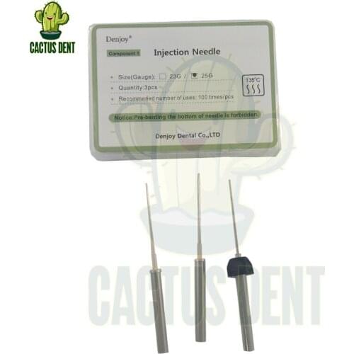 Denjoy Endodontic Obturation Endo System Obturation Gun Injection Needles 3 pcs /Back Fill Obturation Root Canal Filling Dentist