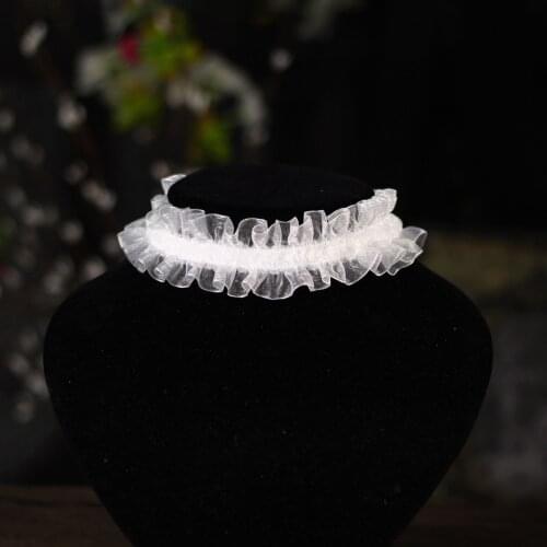 Elegant Bridal Neck Strap Lace Ruffles Neckwear for Wedding Travel Studio Photo Daily Life JL008