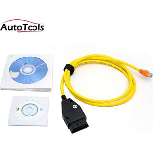 ENET ESYS Data Cable For ENET Ethernet to OBD Interface E-SYS ICOM Coding for F-serie Diagnostic Cable with software