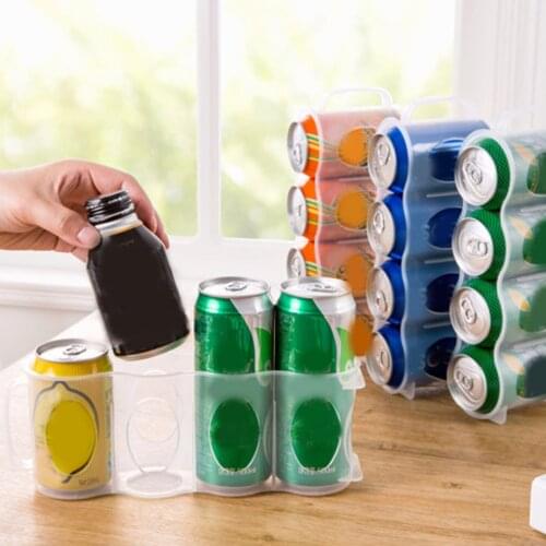 Soda Can Beverage Storage Box Fridge Beverage Can For Kitchen Space-saving Organizer Drink Holder Storage Box Kitchen Container