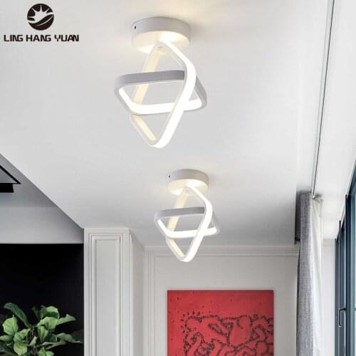 New Modern Led Chandelier Black&White Ceiling Chandelier Lighting Lustre For Living room Bedroom Star Lamp Corridor Lights Home