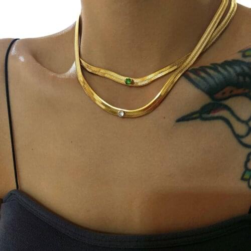 2021 Fashion News Zodiac 316l Stainless Steel High Quality Jewellery Designer Charms Diy Gold Chain American Diamond Necklace