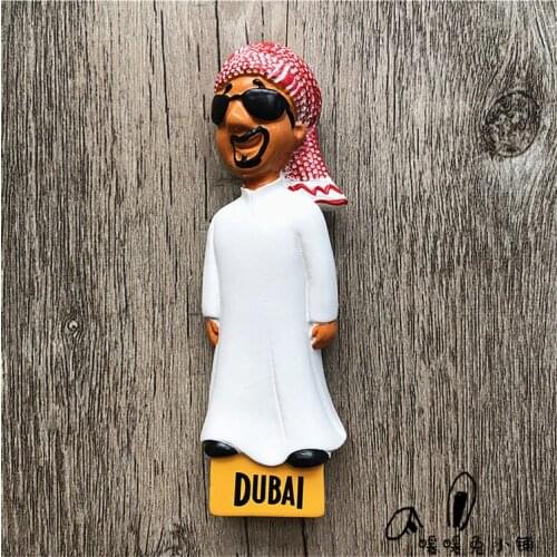 United Arab Emirates Dubai travel resin refrigerator magnet stickers