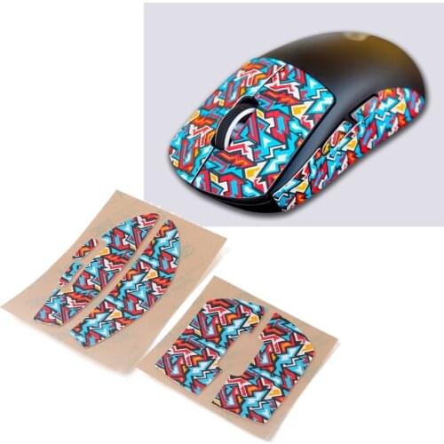 Hotline Games Colorful Mouse Anti-Slip Tape Side Stickers Skates for logitech G Pro X Superlight Sweat Resistant Pads