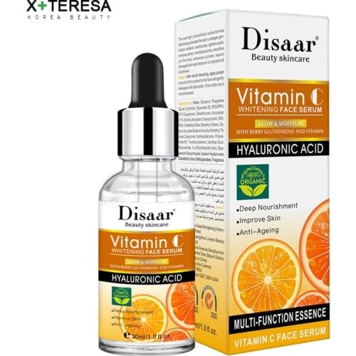 Vitamin C Whitening Serum Fade Freckls Melanin Remover Face Serum Fading Acne Marks Moisturizing Brighten Skin Essence Skin Care