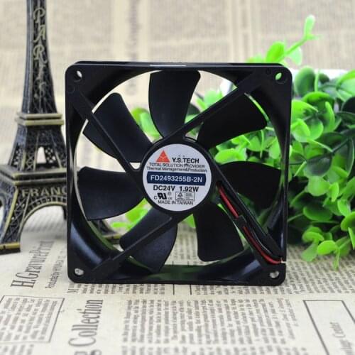 Authentic original Yuanshan FD2493255B-2N 24V 1.92W 2 line cooler fan