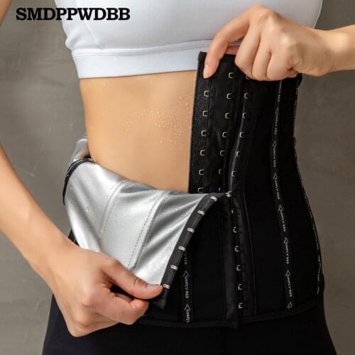 Slimming Belt Latex Body Shaper Waist Trainer Zipper Underbust Slim Tummy Cincher Corset Girdle Shapewear Women Faja Fat Burning