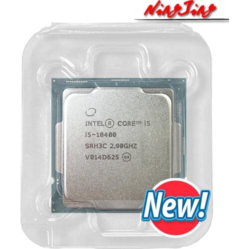 Intel Core i5-10400 i5 10400 2.9 GHz Six-Core Twelve-Thread CPU Processor L2=1.5M L3=12M 65W LGA 1200 new but no fan