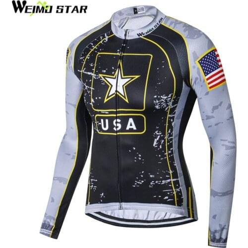 Weimostar 2018 Pro Team Cycling Clothing 100% Polyester AutumnCycling Jersey Long Sleeve Bicycle Clothing Race mtb Bike Jersey