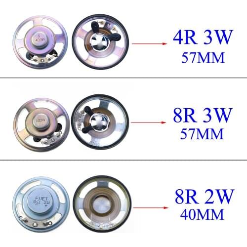 YuXi New speaker waterproof 4 ohms 3 watt 3W 4R 8 ohm 3W 2W speaker Diameter 57MM 5.7CM 40MM