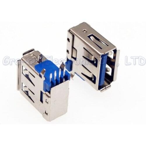 150pcs AF USB Female Socket Short Type Side Inserted 14.0 With edge