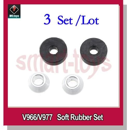 3Set V966-003 Soft Rubber for Wltoys V966 V977 RC Helicopter Spare Parts