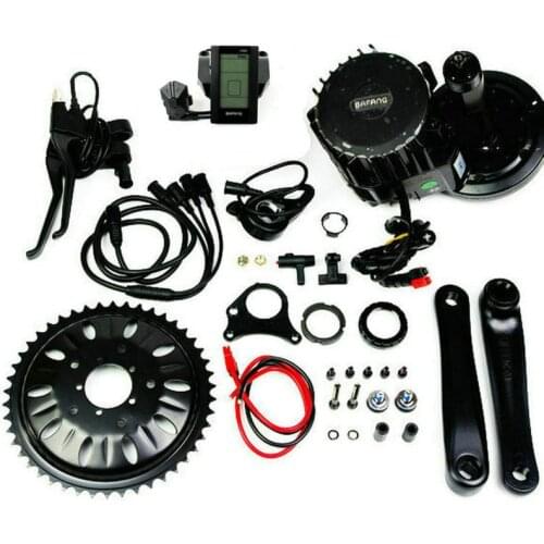 FREE SHIPPING 8Fun Bafang BBSHD BBS03 Mid Drive Motor 48V 1000W 46T/42T Chain Wheel Ebike Kits With C965 LCD Display