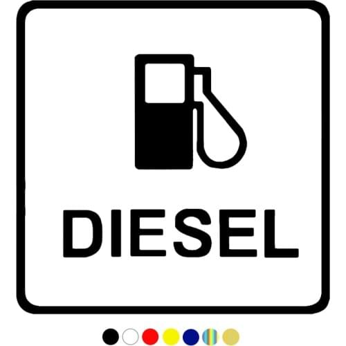 CS-1355#12*12cm Diesel funny car sticker vinyl decal for auto car stickers styling on fuel tank cap