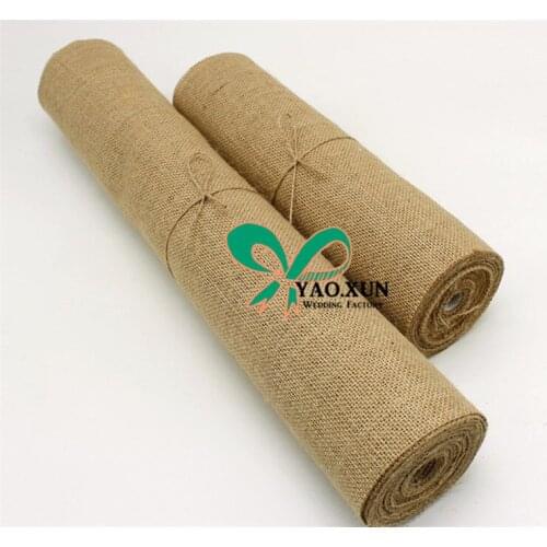 Kindergarten DIY Christmas decoration background corridor environment creation hanging decoration coarse linen cloth sheet roll