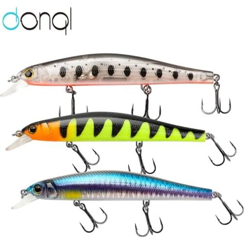 DONQL 3pcs Suspending Fishing Lures 135mm 23.9g Quality Minnow Plastic Hard Bait Wobblers Artificial Swimbait Bass Fishing Lure