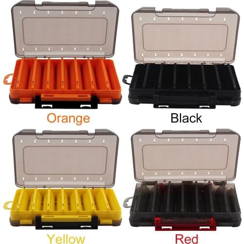 Double-Sided Fishing Box Fishing Accessories Lure Hook Storage Boxes Organizer Case High Strength Fishing Tackle Box