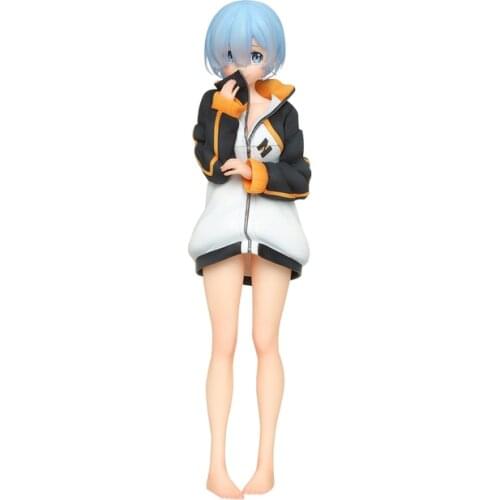 23cm Anime Figures Re:life In a Different World From Zero Rem Sportswear Action Figure Model Doll Decoration Toy Birthday Gift