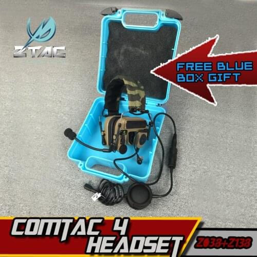 Z-TAC comtac IV Arsoft Ipsc Z TAC Headset Tactical Headphones Hunting Air Gun Peltor PTT Kenwood Midland Earphone For Shooting