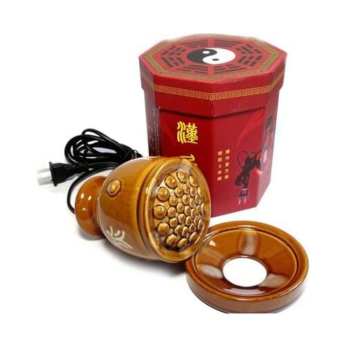 Chinese Electric heating moxibustion massager Hot compress beauty spa guasha moxa steam massage Health physiotherapy tool 220V