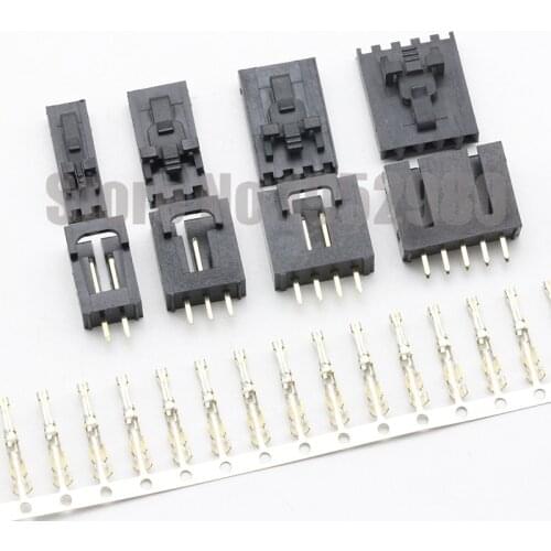 50 Set MX2.54 Dupont Connector 2/3/4/5/6/8/12Pin with Belt Buckle Single Row 2.54mm Straight Pin Header + Housing + Terminals