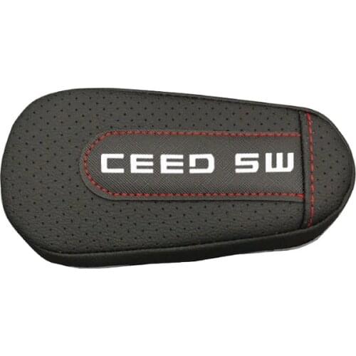 Leather Thigh Support Knee Pad Car Door armrest pad Interior Car Accessories For Kia Ceed Sw