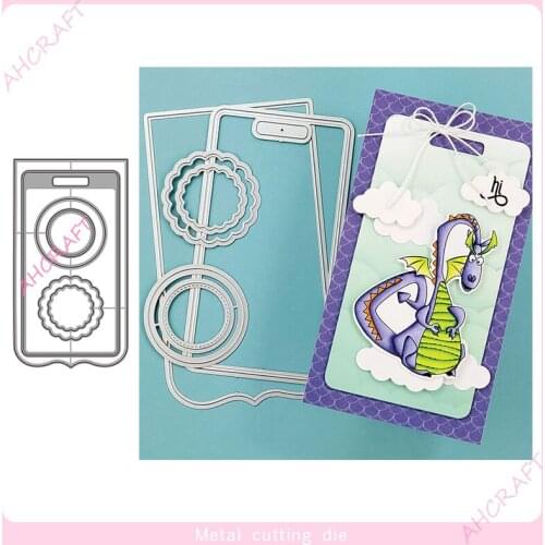 Long Rectangular Frame Metal Cutting Dies for DIY Scrapbooking Photo Album Decorative Embossing PaperCard Crafts Die2021
