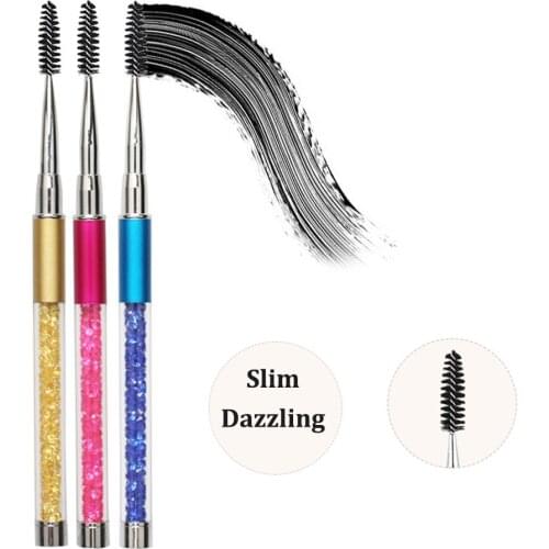 Eyelash Extension Reusable Diamond brush Applicator Sparkling Brushes Eyebrow Brush Makeup Tools For High-end People