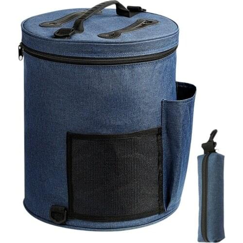 2 Pcs Knitting Bag Set, Yarn Finishing Bag Tote Bag For Yarn, Carrying Items, Knitting Needles, Crochet Hooks, Manuals